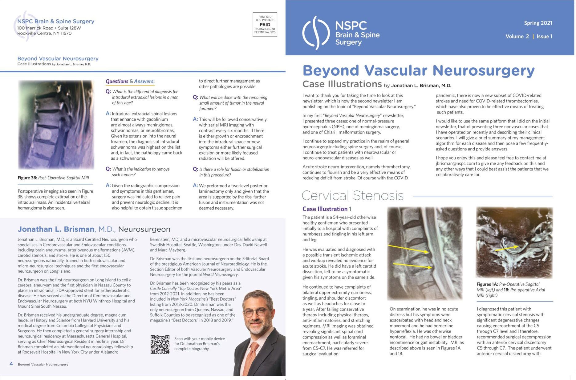 NSPC Newsletter Beyond Vascular Surgery Spring 2021 page 1